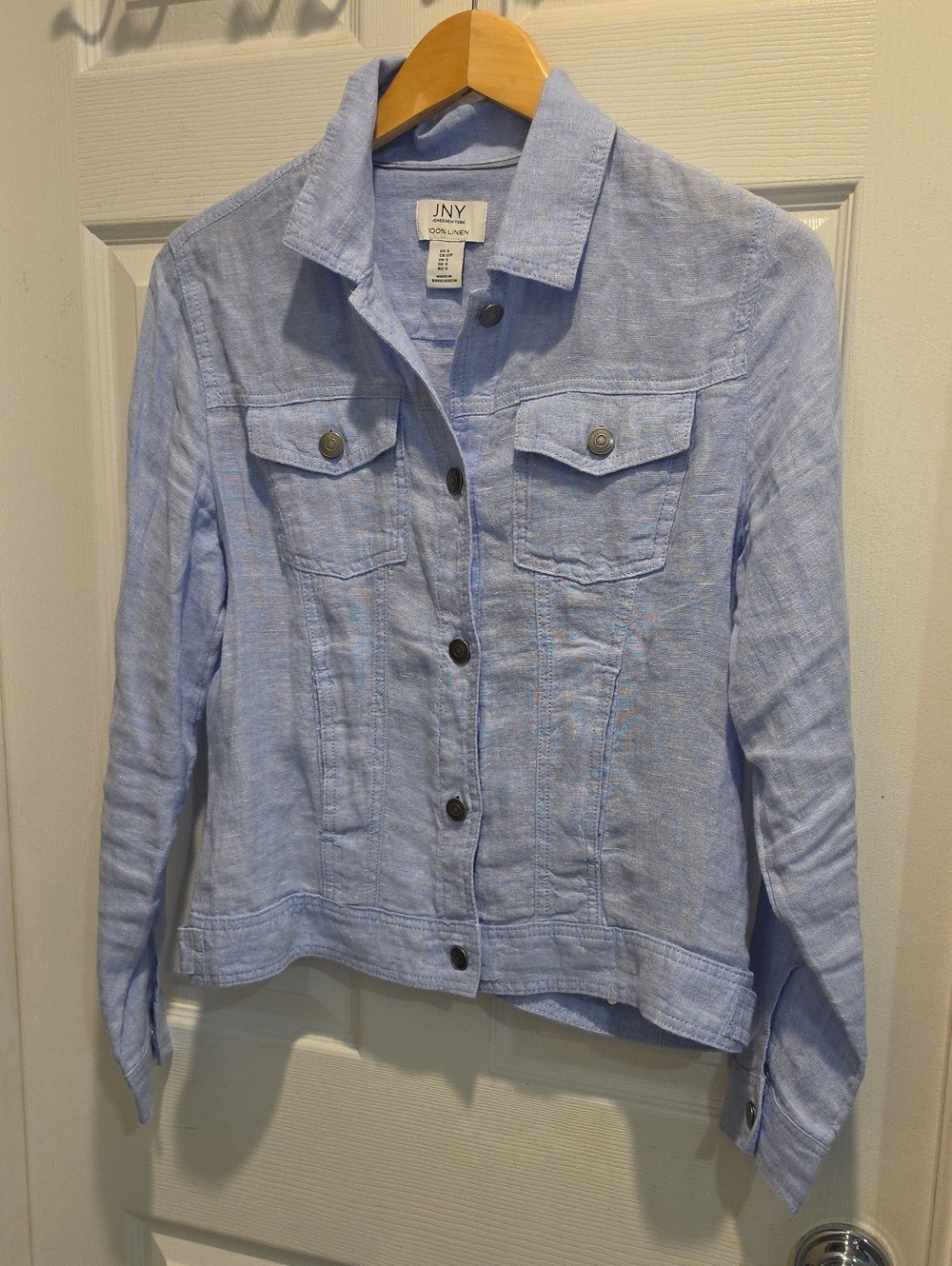 Jones New York Light Blue Jean Jacket
